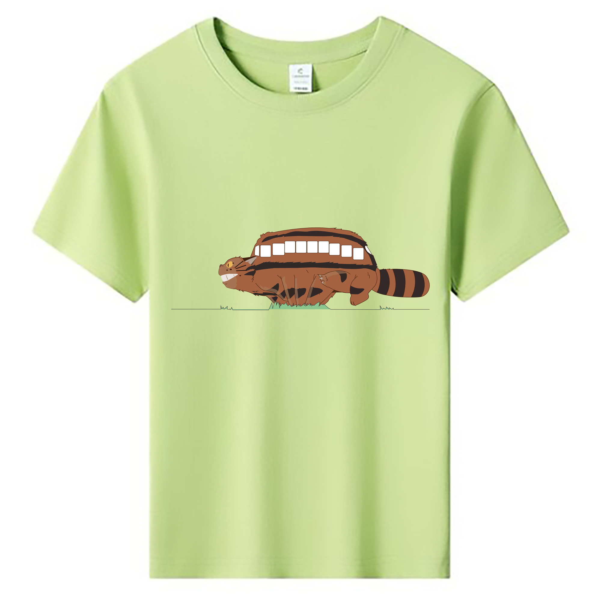 （画像用） となりのトトロ 草壁メイ 草壁サツキ My Neighbor Totoro Satsuki Kusakabe Mei Kusakabe 綿100％キッズTシャツ（フロントプリント）